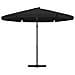 Ombrellone da Esterni con Palo in Metallo 300 cm Nero - Foto miniatura 7