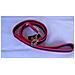 Idc Guinzaglio Cane Nylon Gomma Rosso 20mm X 1,2mt Con Maniglia - Foto miniatura 1