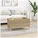 Tavolino Salotto Rovere Sonoma 90x44,5x45 Cm Legno Multistrato - Foto miniatura 8