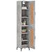Credenza Grigio Cemento 34,5x34x180 Cm In Legno Multistrato - Foto miniatura 3