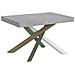 Tavolo Allungabile 90x130/390 Cm Volantis Telaio Gambe 4 Colori (a) - Cemento - Foto miniatura 6