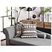Set Di 2 Cuscini Hentepe Cotone 45 X 45 Cm Nero Trama Geometrica - Foto miniatura 1