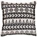 Set Di 2 Cuscini Hentepe Cotone 45 X 45 Cm Nero Trama Geometrica - Foto miniatura 4