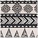 Set Di 2 Cuscini Hentepe Cotone 45 X 45 Cm Nero Trama Geometrica - Foto miniatura 6