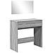 Toeletta Con Specchio Grigio Sonoma 80x39x80 Cm - Foto miniatura 2
