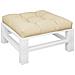 Cuscino Per Pallet Beige 80x80x12 Cm In Tessuto - Foto miniatura 3