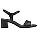 Black Casual Open Sandals Sandali Pelle Scarpe Donna Nero Eu 39, 1-28317-42 001 - Foto miniatura 2