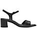 Black Casual Open Sandals Sandali Pelle Scarpe Donna Nero Eu 39, 1-28317-42 001 - Foto miniatura 3
