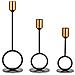 Set Di 3 Candelabri Eleganti Nero E Oro Per Arredare Con Stile La Tua Casa - Foto miniatura 1