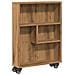 Carrello Stretto Rovere Artigianale 48x13x68 Cm In Truciolato - Foto miniatura 2