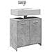 Mobile Lavabo Bagno Grigio Cemento 60x33x60cm Legno Multistrato - Foto miniatura 1