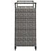 Carrello Da Bar Con Cassetto Grigio 100x45x97 Cm In Polyrattan - Foto miniatura 4