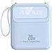 Powerbank 10000mah 20w Con Display Led / Torcia / Cavi Compatti - Foto miniatura 1