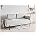 Chaise Longue Savasse Lino Sintetico Grigio Chiaro - Foto miniatura 1