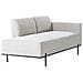 Chaise Longue Savasse Lino Sintetico Grigio Chiaro - Foto miniatura 3