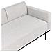 Chaise Longue Savasse Lino Sintetico Grigio Chiaro - Foto miniatura 5