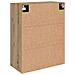 Armadi da Muro 2 pcs rovere artigianale 69.5 x 34 x 90 cm - Foto miniatura 8