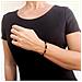 Bracciale In Argento Sterling 925 Con Cristallo Nero Dalmata - Foto miniatura 2