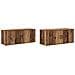 Set Mobile TV da Parete 2 pcs Legno vecchio 100 x 34,5 x 40 cm - Foto miniatura 1