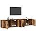 Set Mobile TV da Parete 2 pcs Legno vecchio 100 x 34,5 x 40 cm - Foto miniatura 3