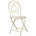 Sedia In Ferro Battuto Beige 38x46x90h Cm - Foto miniatura 4
