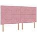 Letto a molle con materasso con led Rosa 200 x 200 cm Velluto - Foto miniatura 7