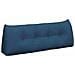 Cuscino per Schiena Blu 140 x 24 x 50 cm Tessuto - Foto miniatura 1