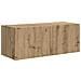Set mobile TV 3 pcs Rovere artigianale Legno multistrato - Foto miniatura 5