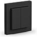 Gira interruttore della luce Policarbonato (PC) Nero - Foto miniatura 1