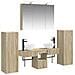Set di mobili per il bagno 6 pcs Rovere Sonoma - Foto miniatura 1