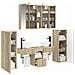 Set di mobili per il bagno 6 pcs Rovere Sonoma - Foto miniatura 2