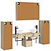 Set di mobili per il bagno 6 pcs Rovere Sonoma - Foto miniatura 7