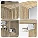 Set di mobili per il bagno 6 pcs Rovere Sonoma - Foto miniatura 8