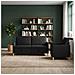 Set di Divani con Storage 2 pcs Nero Poliestere - Foto miniatura 3