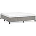 Struttura letto senza Materasso Grigio Chiaro 193x203 cm matrimoniale Velluto - Foto miniatura 1