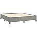 Struttura letto senza Materasso Grigio Chiaro 193x203 cm matrimoniale Velluto - Foto miniatura 5