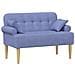 Loveseat con bottoni imbottiti Blu jeans 120 x 65 x 79 cm - Foto miniatura 1