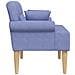 Loveseat con bottoni imbottiti Blu jeans 120 x 65 x 79 cm - Foto miniatura 4