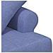 Loveseat con bottoni imbottiti Blu jeans 120 x 65 x 79 cm - Foto miniatura 6
