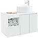 Set di mobili per il bagno 2 pz Bianco Legno ingegnerizzato - Foto miniatura 3