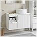 Set di mobili per il bagno 2 pz Bianco Legno ingegnerizzato - Foto miniatura 8