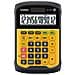 Calcolatrice da Tavolo Gialla e Nera 12 Cifre Solare e Batteria 3 Valute 3.3 x 10.9 x 16.9 cm WM-320MT - Foto miniatura 2