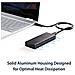 Case Portatile per SSD da USB-C a M. 2 NVMe 10 Gbps Box in Alluminio M. 2 NGFF PCIe Lettura / scrittura 1 GB / s Supporta 2230, 2242, 2260, 2280 Compatibile TB3 Mac / PC, Color Nero - Foto miniatura 2