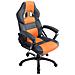 Poltrona Gaming Ufficio Pedro XL - Sedia Racing Imbottita in Similpelle - Poltrona Sport Regolabile e Reclinabile - Carico Max 150 kg Nero Arancione - Foto miniatura 1