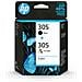 305 2-Pack Tri-color/Black Cartuccia Ink Originale Nero / Ciano / Magenta / Giallo per DeskJet 2300 / 4100e / Envy 6000e Capacità 120 Pagine - Foto miniatura 1