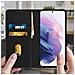Custodia Samsung Galaxy S21 Portadocumenti Funzione Supporto Nero - Foto miniatura 5