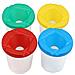 Spill Proof Tazze Paint 4 Colori Senza Fuoriuscita Di Tazze Di Vernice Con Coperchi E 4 Spazzole Di Pittura Per Bambini Pezzi Assortiti Colorati - Foto miniatura 3