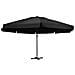 Ombrellone da Esterni con Palo in Alluminio 500 cm Nero - Foto miniatura 1