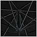 Ombrellone da Esterni con Palo in Alluminio 500 cm Nero - Foto miniatura 2