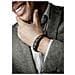 Bracciale da Uomo in Pelle, ""Ring"", 23cm, Nero - Foto miniatura 2